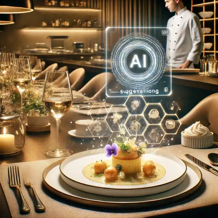 IA gastronomie luxe restaurant